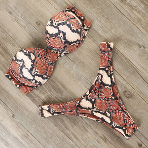 RUUHEE Bikini Swimwear Women Swimsuit 2019 Leopard Brazilian Bikini Set Push Up Bathing Suit Female Summer Beach Wear Biquini
