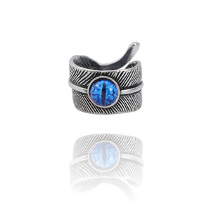 Gothic Punk Ring Men Retro Dragon Rabbit Snake Tiger Wolf Rings Skeleton Devil Evil Eye Pentagram Animal Male Ring Jewelry Anel