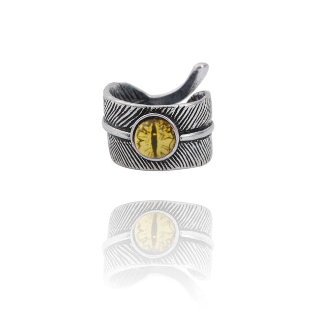 Gothic Punk Ring Men Retro Dragon Rabbit Snake Tiger Wolf Rings Skeleton Devil Evil Eye Pentagram Animal Male Ring Jewelry Anel