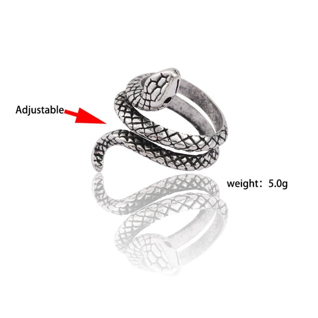 Gothic Punk Ring Men Retro Dragon Rabbit Snake Tiger Wolf Rings Skeleton Devil Evil Eye Pentagram Animal Male Ring Jewelry Anel