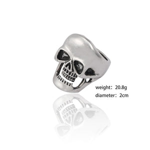 Gothic Punk Ring Men Retro Dragon Rabbit Snake Tiger Wolf Rings Skeleton Devil Evil Eye Pentagram Animal Male Ring Jewelry Anel