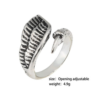 Gothic Punk Ring Men Retro Dragon Rabbit Snake Tiger Wolf Rings Skeleton Devil Evil Eye Pentagram Animal Male Ring Jewelry Anel
