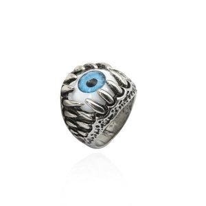 Gothic Punk Ring Men Retro Dragon Rabbit Snake Tiger Wolf Rings Skeleton Devil Evil Eye Pentagram Animal Male Ring Jewelry Anel