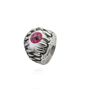 Gothic Punk Ring Men Retro Dragon Rabbit Snake Tiger Wolf Rings Skeleton Devil Evil Eye Pentagram Animal Male Ring Jewelry Anel