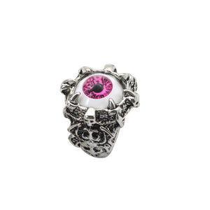 Gothic Punk Ring Men Retro Dragon Rabbit Snake Tiger Wolf Rings Skeleton Devil Evil Eye Pentagram Animal Male Ring Jewelry Anel