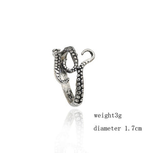 Gothic Punk Ring Men Retro Dragon Rabbit Snake Tiger Wolf Rings Skeleton Devil Evil Eye Pentagram Animal Male Ring Jewelry Anel