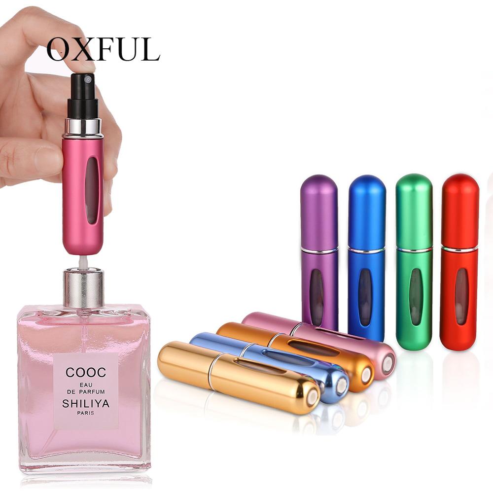 New Portable Mini Refillable Perfume Bottle With Spray Scent Pump Empty Cosmetic Containers Spray Atomizer Bottle For Travel 5Ml